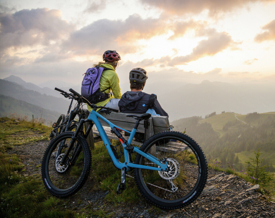 Mountainbiker im Aktivurlaub im Großarltal, Salzburger Land.