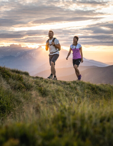 Wanderer im Großarltal - dem Tal der Alm im Salzburger Land.