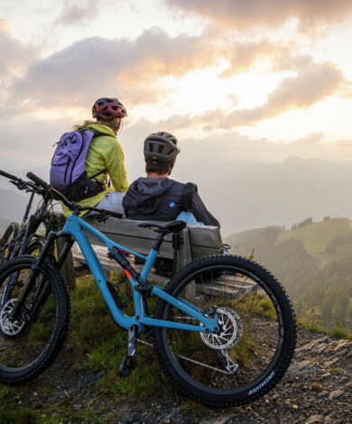 Mountainbiker im Aktivurlaub im Großarltal, Salzburger Land.