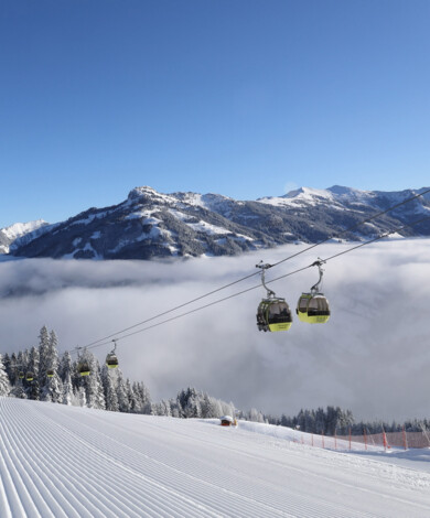 Moderne Gondelbahn für Ihren Skiurlaub direkt an der Piste im Hotel Diellehen in Großarl.