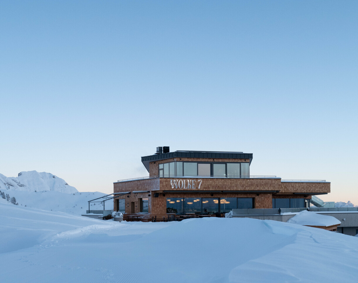 Neues Bergrestaurant "Wolke 7" in Großarl, Salzburger Land.
