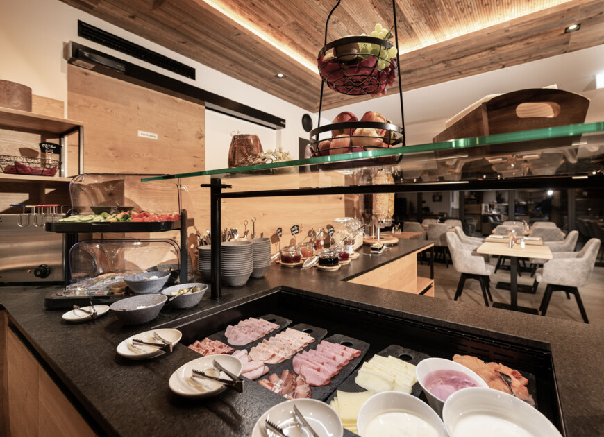 Die Frühstückspension in Großarl begeistert mit einem reichhaltigen Frühstücksbuffet.