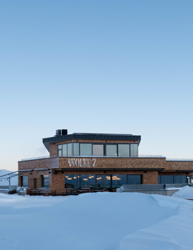 Neue Bergstation in Großarl, Salzburg.