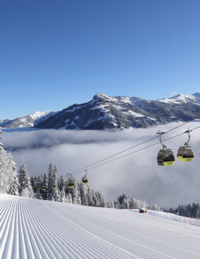 Moderne Gondelbahn für Ihren Skiurlaub direkt an der Piste im Hotel Diellehen in Großarl.